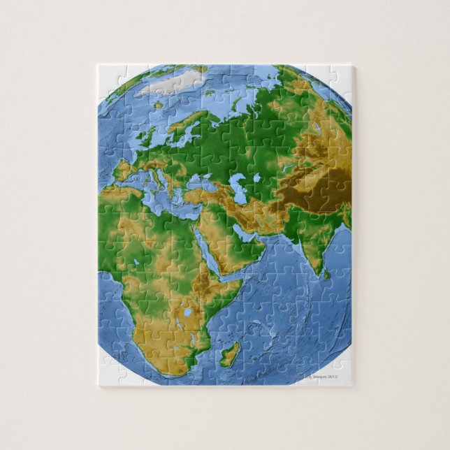 Puzzle Mapa de vegetación 3 (Vertical)