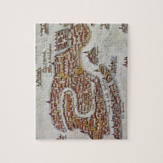 Puzzle Mapa de Venecia (1649) (Vertical)