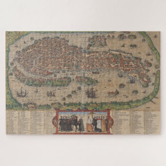Puzzle Mapa de Venecia Italia (1572)