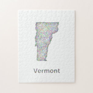 Puzzle Mapa de Vermont