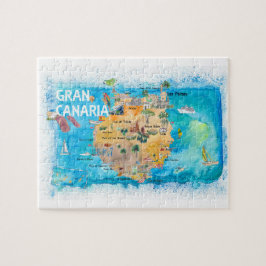 Puzzle Mapa de viajes de Gran Canaria