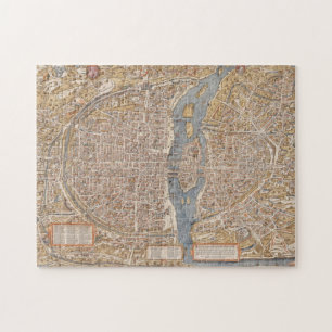 Puzzle Mapa de vinos de Paris Francia