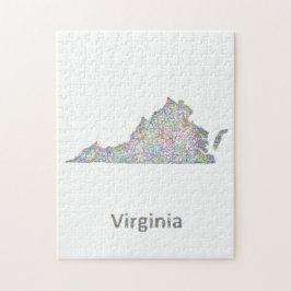 Puzzle Mapa de Virginia