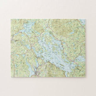 Puzzle Mapa de Winnipesaukee del lago (1986)