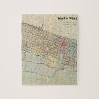 Puzzle Mapa de Winona, Minnesota