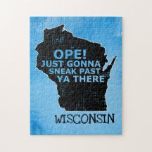 Mapa de Wisconsin abierto a Sneak ya dice azul