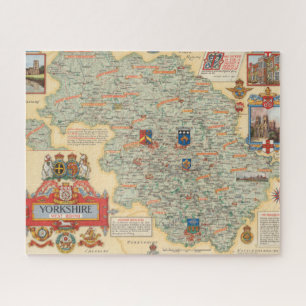 Puzzle Mapa de Yorkshire: West Riding