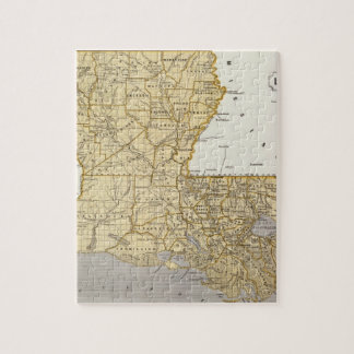 Puzzle Mapa del Atlas de Louisiana