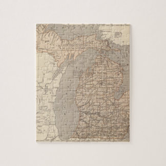 Puzzle Mapa del Atlas de Michigan