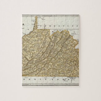 Puzzle Mapa del Atlas de Virginia
