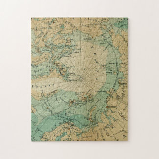 Puzzle Mapa del círculo ártico