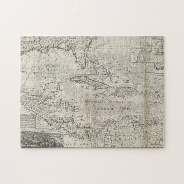 Puzzle Mapa del | del Caribe 1715 (Horizontal)