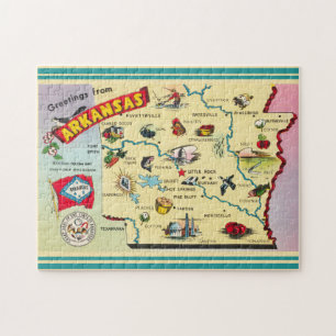 Puzzle Mapa del estado de Arkansas
