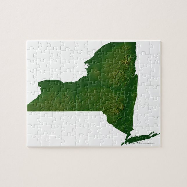Puzzle Mapa del estado de Nueva York (Horizontal)
