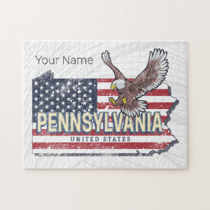 Puzzle Mapa del estado de Pennsylvania
