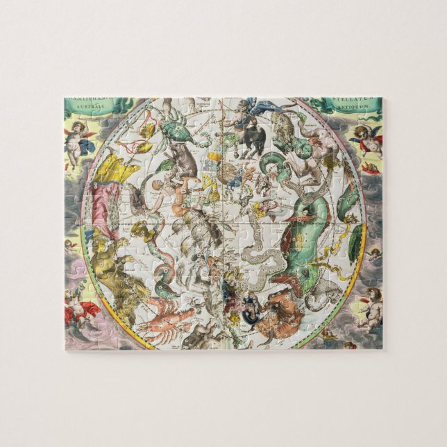 Puzzle Mapa del hemisferio meridional, 'del Celestia (Horizontal)