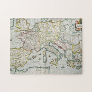 Puzzle Mapa del imperio de Carlomagno
