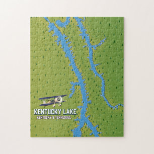 Puzzle Mapa del lago Kentucky EE. UU.
