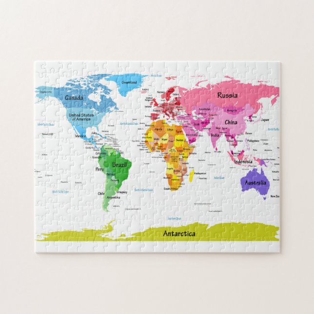 Puzzle Mapa del mundo (Horizontal)