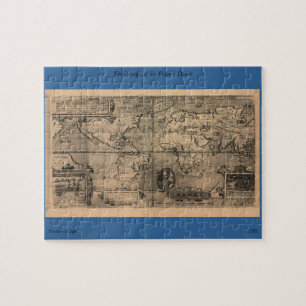 Puzzle Mapa del mundo antiguo de 1581 de Nicola van Sype