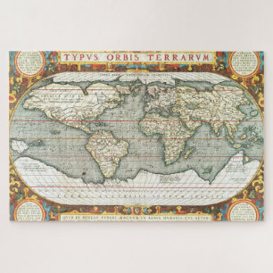 Puzzle Mapa del mundo antiguo por Abraham Ortelius 1587–1