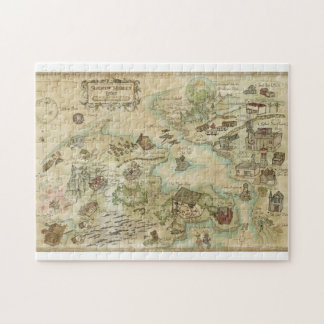 Puzzle Mapa del mundo de los monos Sideshow