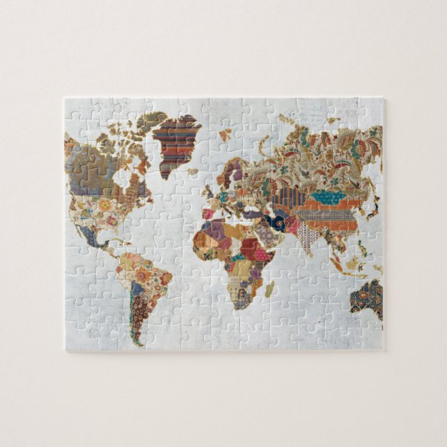 Puzzle Mapa del mundo del modelo (Horizontal)