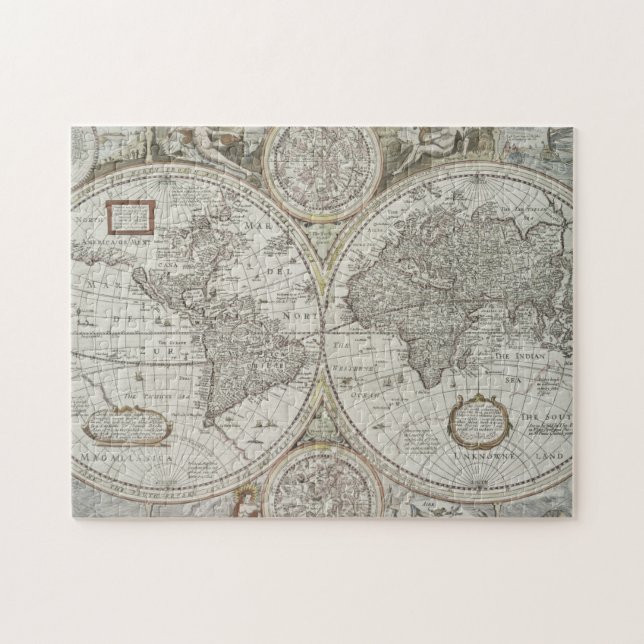 Puzzle Mapa del mundo el | 1676 (Horizontal)