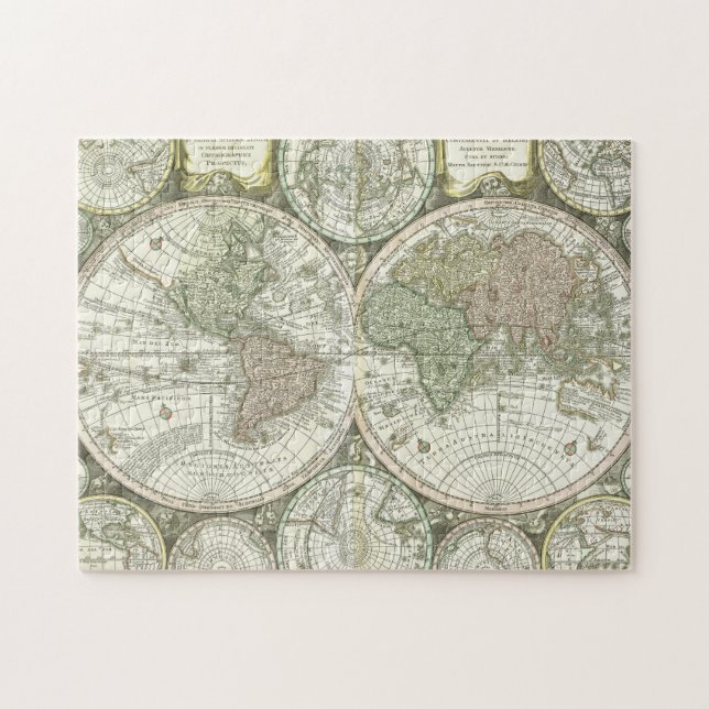Puzzle Mapa del mundo el | 1744 (Horizontal)