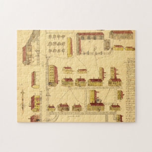 PUZZLE MAPA DEL PUEBLO DE LA COCTELERA, 1849