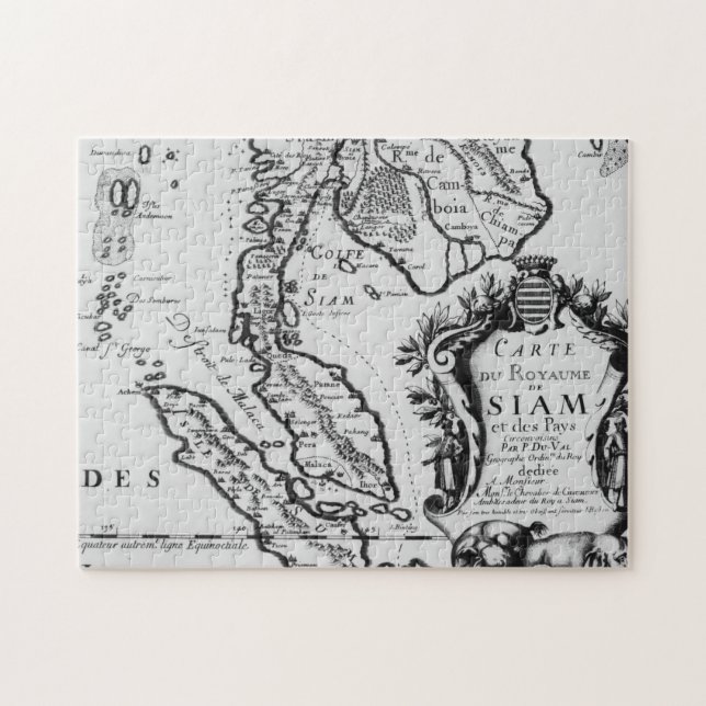 Puzzle Mapa del Reino de Tailandia (Horizontal)