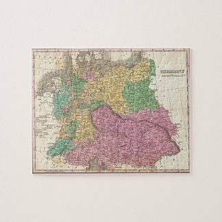Puzzle Mapa del vintage de Alemania (1827)
