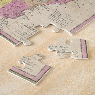 Puzzle Mapa del vintage de Arkansas (1853)