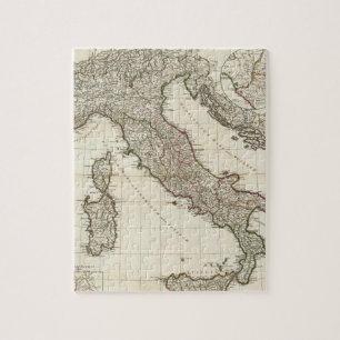 Puzzle Mapa del vintage de Italia (1764)