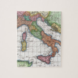 Puzzle Mapa del vintage de Italia (1780)