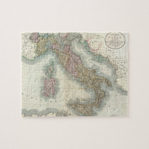 Puzzle Mapa del vintage de Italia (1799)