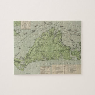 Puzzle Mapa del vintage de Marthas Vineyard (1913)