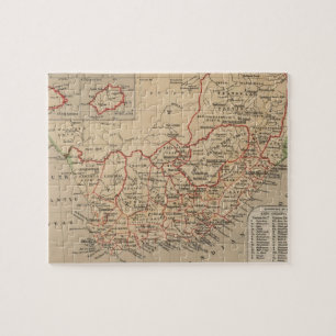 Puzzle Mapa del vintage de Suráfrica (1880)