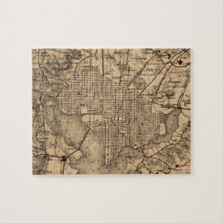 Puzzle Mapa del vintage del área del Washington DC (1865)