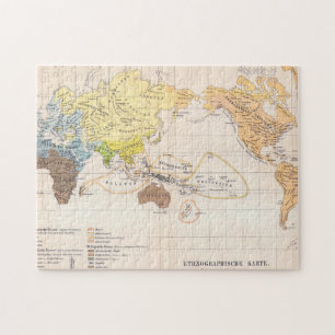 Puzzle Mapa etnográfico del mundo