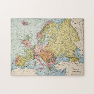 PUZZLE MAPA: EUROPA, 1885