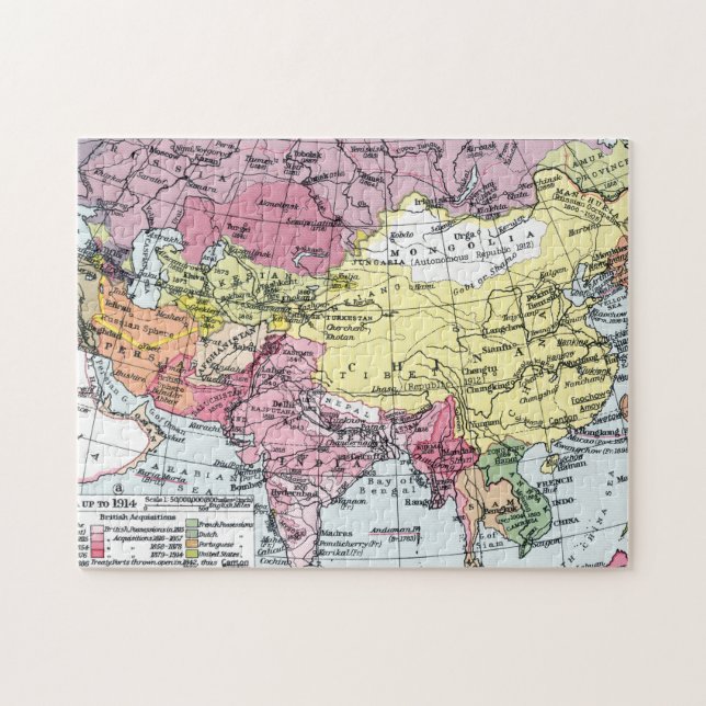 PUZZLE MAPA: EUROPA EN ASIA (Horizontal)