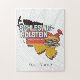 Puzzle Mapa federal de Alemania de Schleswig-Holstein