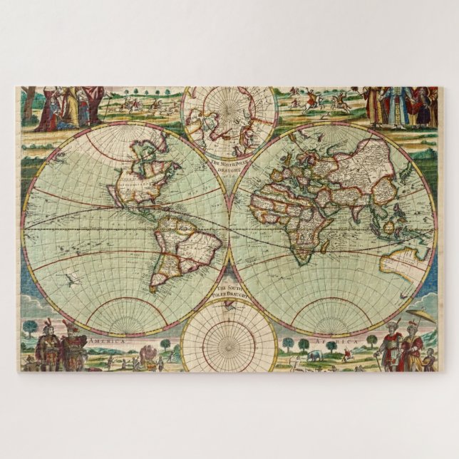 Puzzle Mapa general de la vieja antigüedad del mundo (Horizontal)