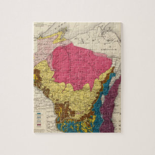 Puzzle Mapa geológico de Wisconsin