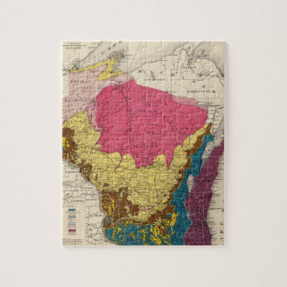 Puzzle Mapa geológico de Wisconsin
