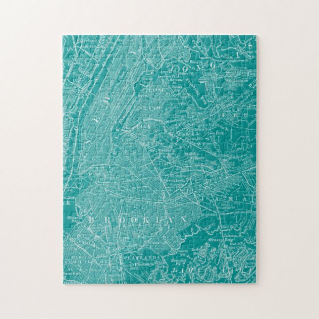 Puzzle Mapa gráfico de Nueva York (Vertical)