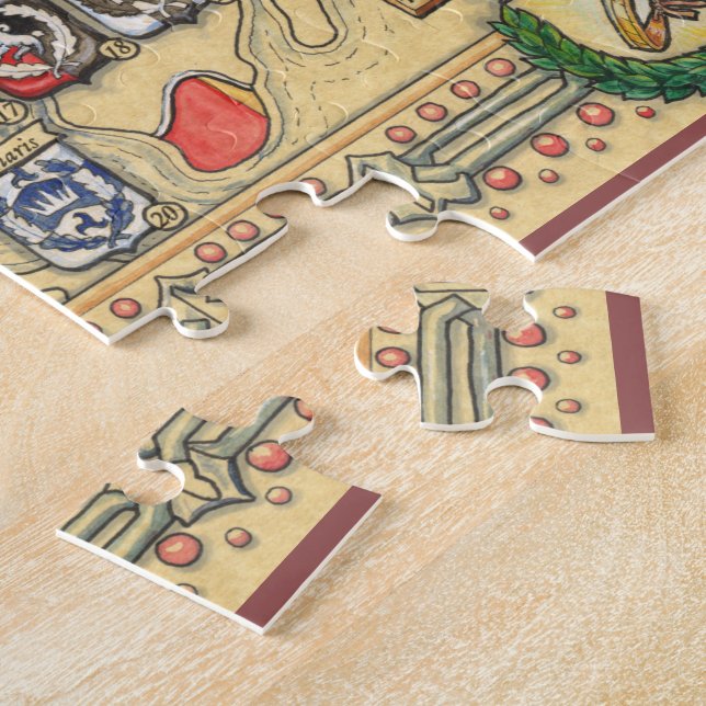 Puzzle Mapa heráldico del mundo sabido (Lado)