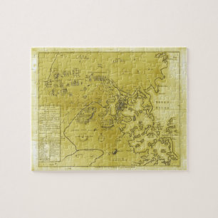 Puzzle Mapa Histórico de Boston Guerra de Independencia d