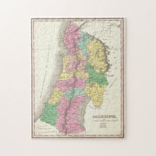 Puzzle Mapa histórico del estado de Palestina de 1827